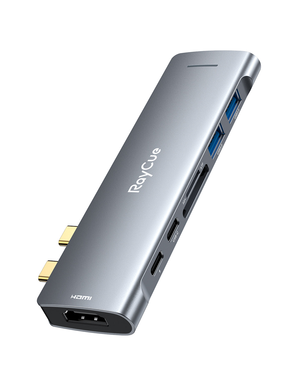 RayCue ExpandPro Duo 7-in-2 USB-C Hub for MacBook Pro & Air