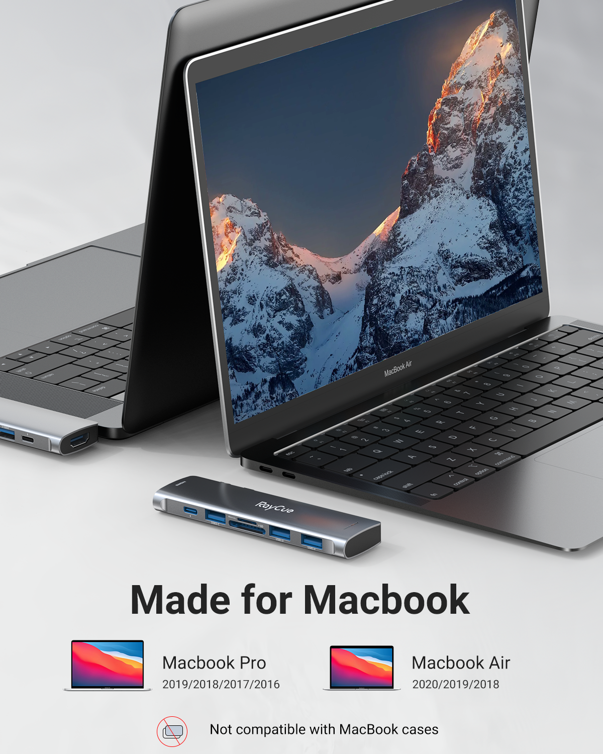 RayCue ExpandPro Duo Ultra 7-in-2 USB-C Hub for MacBook Pro & Air