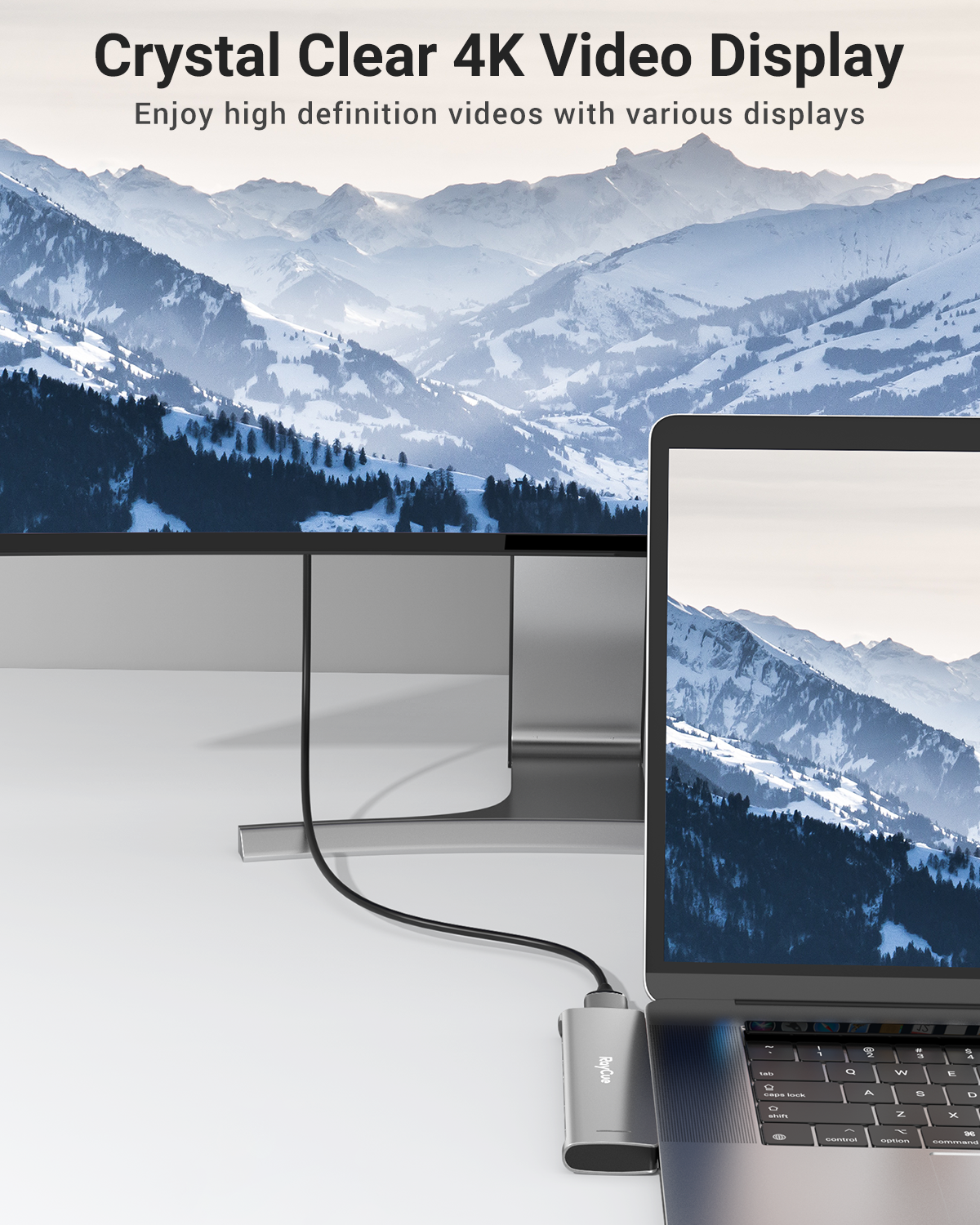 RayCue ExpandPro Duo Ultra 7-in-2 USB-C Hub for MacBook Pro & Air